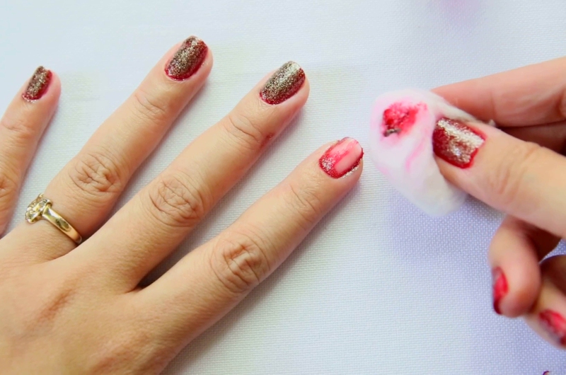 How To Remove Your Glue On Nails Manicure Image Led Care For Acrylic Nails Step 6